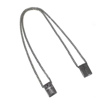 Imagem de Colar Escapulário Masculino Armazem Rr Bijoux Fé E Cruz