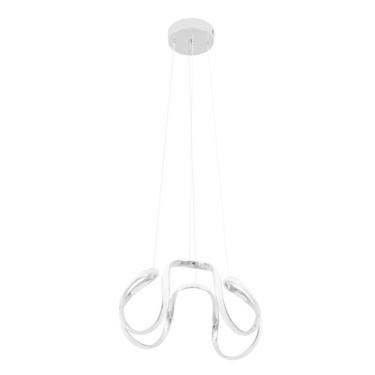 Imagem de Pendente Nordecor LED Zala D1402 Cromado 39W 3000K 3.120lm