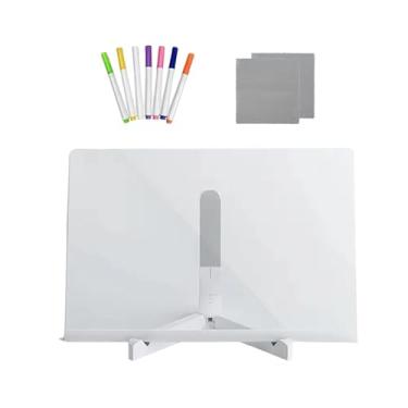 Imagem de IEUDNS Quadro de notas LED para artesanato infantil, rabiscos, mensagens, de escrita brilhante, quadro branco iluminado com cores para casa, bar, café, L
