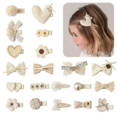 Imagem de Clipes de cabelo panpinmama Toddler, 20 peças, laços de cabelo para be