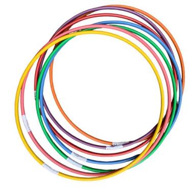 Imagem de Kit Com 15 Bambolês Argola Reforçado Cores Sortidas 65 Cm - 5+