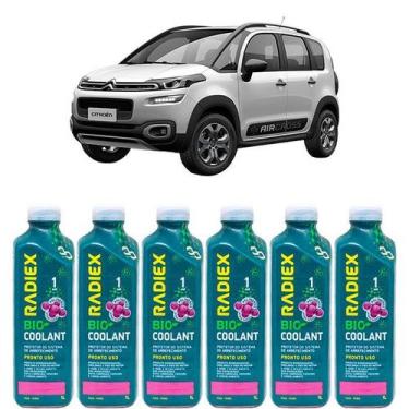 Imagem de Kit aditivo radiador bio coolant pronto para uso rosa - citroen aircro