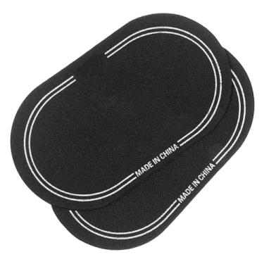 Imagem de SUPVOX 2 peças de patch de pedal único para baixo: 6,1 x 3,5 polegadas almofada de som autoadesiva para cabeça de bateria - acessórios de instrumento de percussão, patch de bateria preto para