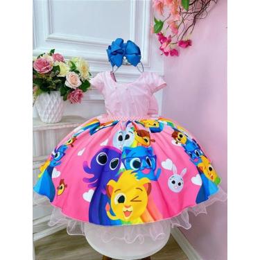 Imagem de Vestido Infantil Bolofofos Busto Pérolas Luxo Festas - Fabuloso Ateliê