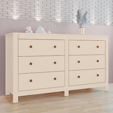 Imagem de Cômoda Alessia100% MDF Tuboarte 6 Gavetas