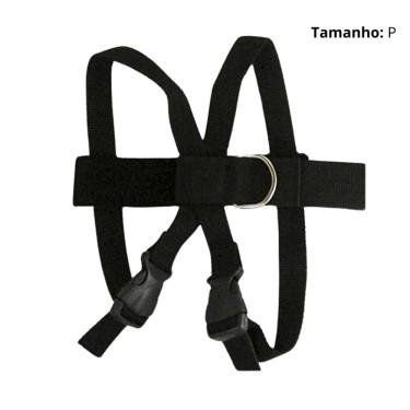 Imagem de Cinto De Segurança Pet Cachorro Cão Gato Pequeno Preto
