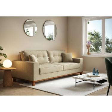 Imagem de Sofá Vitória 2,10m L com 3 Lugares em Suede