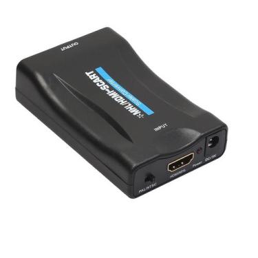 Imagem de Hdmi To Scart 720p 1080p 60hz Video Converter Scalor Box Tecnologia de