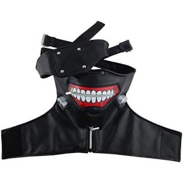 Imagem de Máscara de couro PU 3D Tokyo Ghoul Kaneki Ken - Cosplay de Halloween -