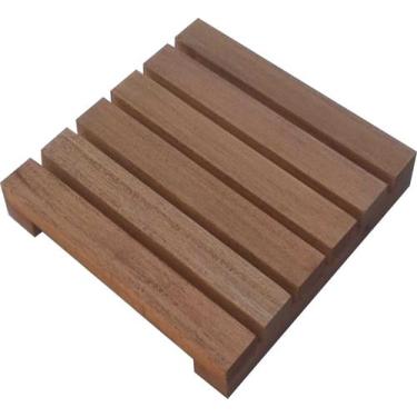 Imagem de Deck De Madeira Modular 30x30 Cm Réguas 4 cm Com Pintura Neonx, Osmoco