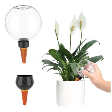 Imagem de Globos de irrigação automática de 2/4 peças, inserção de plantador autoirrigável de 500 ml/80 ml, globos de irrigação de plantas, dispositivos de água para plantas, mini lâmpadas de sistema de