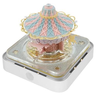 Imagem de Blocos de notas 3D com luz de LED, calendário artístico 3D criativo com caixa de exibição, calendário de mesa 3D divertido, bloco de notas de arte 3D, calendário de arte em papel 3D para mesa de