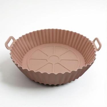 Imagem de Forma de Silicone Marrom 16x4,5cm Reutilizável Antiaderente para Airfr