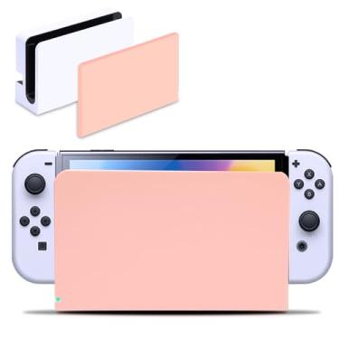 Imagem de Custom Faceplate Cover for Nintendo Switch OLED, Anti-Scratch Switch OLED Dock Cover Hard PC Replacement Shell for Switch OLED Charging Dock Protective Case Accessories Pink