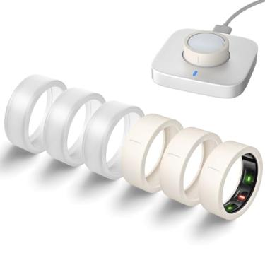 Imagem de Capas ultrafinas para Oura Ring Gen 4/Oura Gen 3, suporta carregamento com capa, anéis inteligentes de silicone elástico antiarranhões, capa protetora, acessórios para ULTRAHUMAN Ring AIR mulheres e