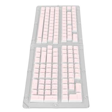 Imagem de XUXHOU Teclado de Teclado Pudding Translúcido 129 Teclas OEM PBT Moldagem de Injeção para Mecânicos 61-108 Teclas (Rosa)