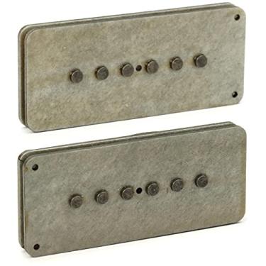 Imagem de Seymour Duncan Conjunto de captador de bobina única Jazzmaster Antiquity II - capas cinza
