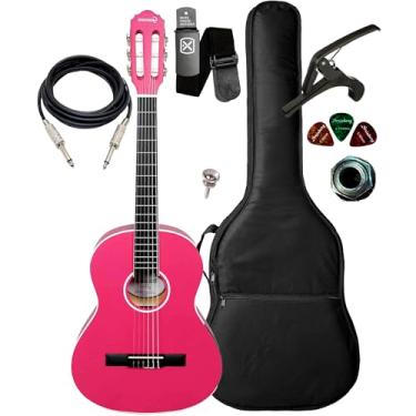 Imagem de Violão Eletroacústico Giannini N6 P/Canhoto + Acessórios (Pink Satin)