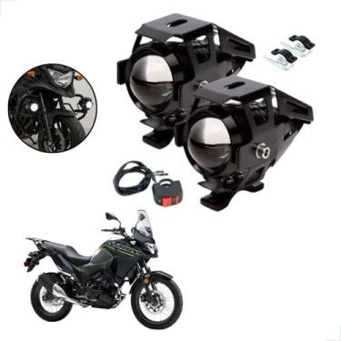 Imagem de Kit Farol de Milha LED U5 Moto Kawasaki Versys 300 2017 2018 2019 2020