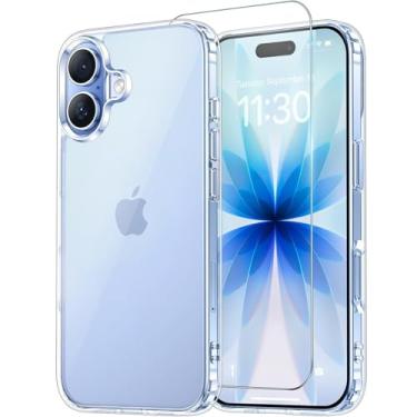 Imagem de Kit Capa Capinha Para iPhone 17 Normal Case Air Anti Impacto Transparente + Pelicula De Vidro Temperado 3D
