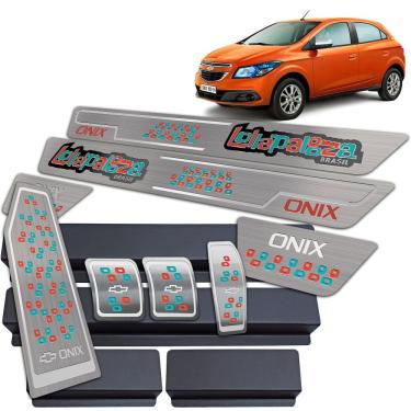 Imagem de Descanso + Pedaleira Manual +Soleira Onix Lollapalooza Prata