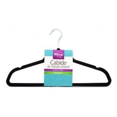 Imagem de Kit 06 Cabides De Veludo Com Gancho Adulto Antideslizante