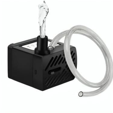 Imagem de Motor Bomba Submersa Aquário Fontes Bebedouro Pet Água Bivolt + Mangueira 100cm