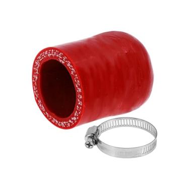 Imagem de ACROPIX Tampa de mangueira de borracha de silicone de 22 mm ID de 7/20.3 cm 3 camadas de poliéster para válvula de desvio de líquido de arrefecimento turbo a vácuo 30 mm vermelho