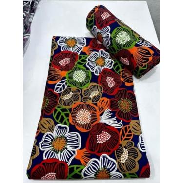Imagem de Tecido Ankara Wax Print Tecido 6 jardas para roupa de festa (F217)
