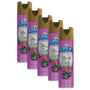 Imagem de kit 5 ODORIZANTE AMBIENTE COALA AERO Flor de Cacto 400ML