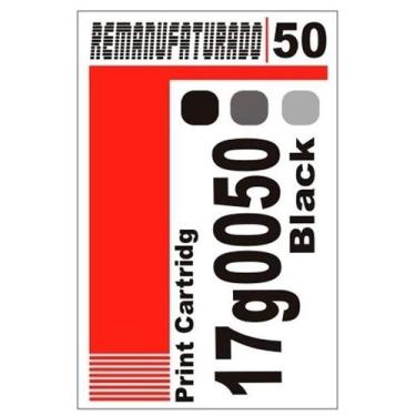 Imagem de Etiqueta para Cartucho Lexmark 50 Preto (17g0050) - 10 Unidades - InkP