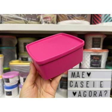 Imagem de Tupperware Jeitosinho 400 ml Rosa - Recipiente para Armazenamento