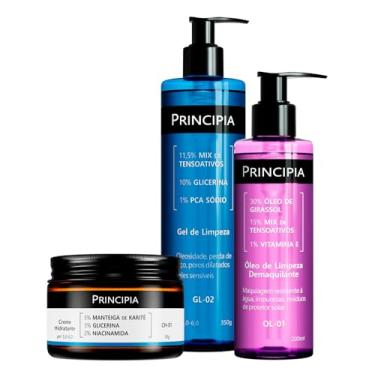 Imagem de PRINCIPIA, Kit Creme Hidratante CH-01 + Óleo de Limpeza Demaquilante Facial OL-01 + Gel de Limpeza Facial GL-02