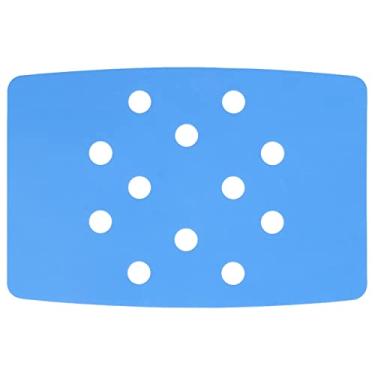 Imagem de Almofada para cadeira de chuveiro, portátil, antiderrapante, espuma de eva, com furos de ventilação, para banheiro, banco de chuveiro ou almofada de joelhos, azul 45g