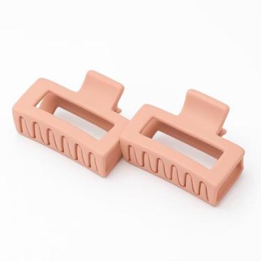 Imagem de Kit 2 Presilhas de Cabelo Femininas Rosa Coreano 4.5cm - Beta Wears