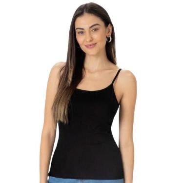 Imagem de Camiseta Alcinha Malwee 1000004489 - Viscose, Preto, GG