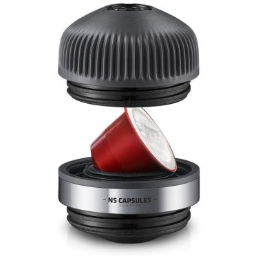 Imagem de Adaptador de Cápsulas para Mini Máquinas de Café Portátil Compatível com Cápsulas Nespresso, WACACO NANOPRESSO NS ADAPTER FBA, Preto