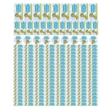 Imagem de 175 Etiquetas Escolares Personalizado Vinil Dinossauro - Tectoner, Din