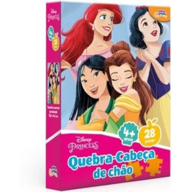 Imagem de Quebra Cabeça de Chão 28 Peças Disney Princesa 8046 - Toyster