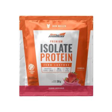 Imagem de Isolate Protein Premium - 1 Sachê de 30g Morango - New Millen-Masculino