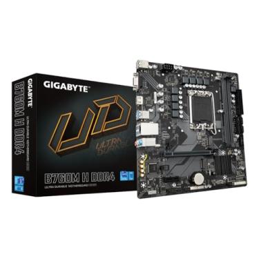 Imagem de Placa Mãe Gigabyte B760M H DDR4 (LGA 1700/2xDDR4/HDMI/VGA/M.2/USB 3.2)