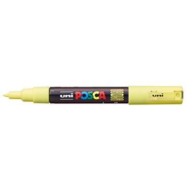 Imagem de PC-1 M Caneta Posca Bullet Shapet 0,7mm, Uni-Ball, Amarelo Por do Sol, Caixa c/6 unidades