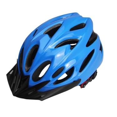 Imagem de menolana Capacete de bicicleta leve para homens e mulheres, confortável, ajustável, prático para adultos, confiável, acessórios para ciclismo, Azul