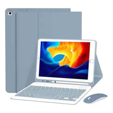 Imagem de Kit Capa para Samsung Tab S7 Fe/S8 Plus/S7 Plus: Capa para Tablet + Teclado Removível + Mouse