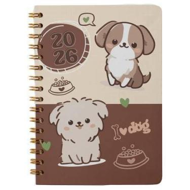 Imagem de AGENDA 2026 DIÁRIA CAPA DURA ESPIRAL 168 FOLHAS CAPIVARA/ASTROSURF/PANDA/DOG/CAT/LOVE/MINIMAL (IDog)