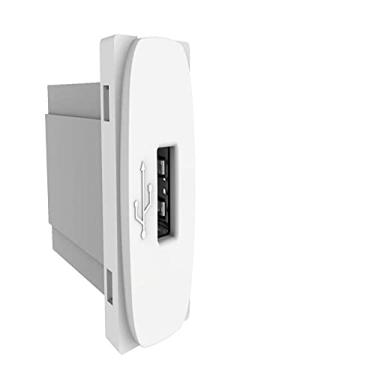 Imagem de Módulo Tomada Usb Bivolt Para 1 Módulo Branco 85370