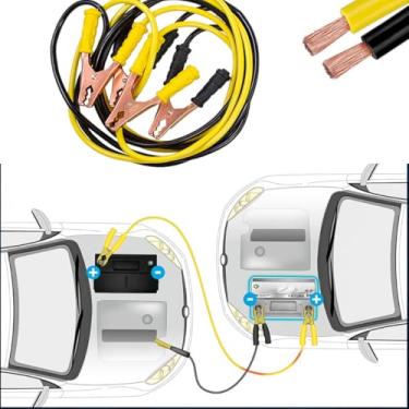 Imagem de Cabo Auxiliar De Partida Chupeta 500AMP Automotivo Com Bolsa | Alta Potência, Isolamento Em PVC Reforçado, Braçadeiras Seguras, Ideal Para Carros, SUVs, Caminhões E Veículos Agrícolas