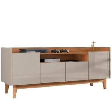 Imagem de Rack 4 Portas Para Tv 60 Polegadas 011071 Off White Cedro Dcasa Off Wh