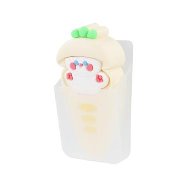 Imagem de Rolha de porta fofa de coelho e cenoura, não prejudica as rolhas de porta de cunha de borracha para piso de madeira, evita que as portas batam sejam abertas, fechadas e movidas (branca)