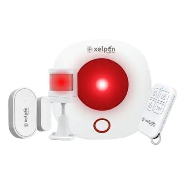 Imagem de Kit Sistema Alarme Residencial Inteligente Wifi Sirene Alexa